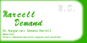marcell demand business card